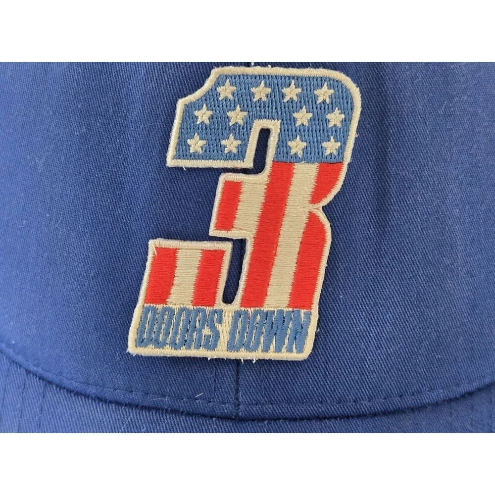 3 Doors Down Trucker Hat Snapback Cap Blue Mesh USA Patch Band Merch